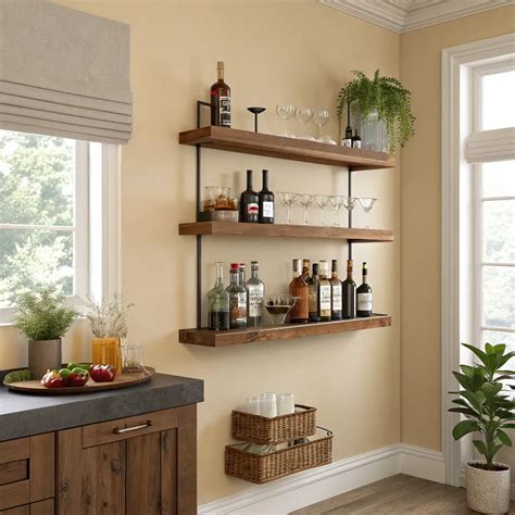 10 Stunning Bar Shelves Ideas for Small Corners