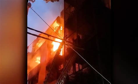 9 killed after suspected AC blast sparks fire at Delhi residential building