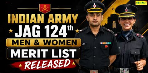 Indian Army JAG 124th Men & Women Merit List Released