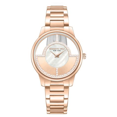 Buy Online Kenneth Cole Quartz Analog Mother of Pearl Dial Stainless ...