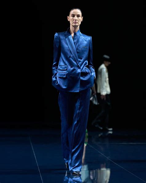 STRIPED HIGH-WAIST TAILORED WIDE LEG PLEATED STRAIGHT PANTS | TOM FORD ...