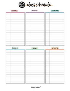 Find the perfect homework chart for your family from more than 15 ...