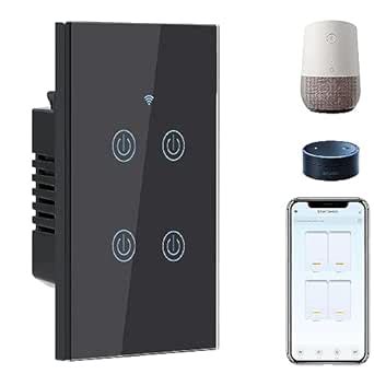 BSEED Smart Light Switch, Alexa 4-Way Wi-Fi Light Switch with Smart ...