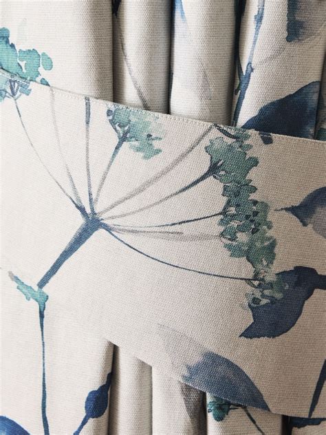 Buy Set of 2 Blue Isla Floral Print Curtain Tie Backs from Next India