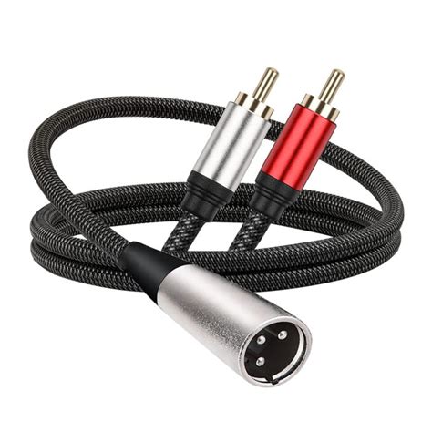 XLR Male/Female To Dual RCA Male Cable Clear Audio Signal Transmission ...