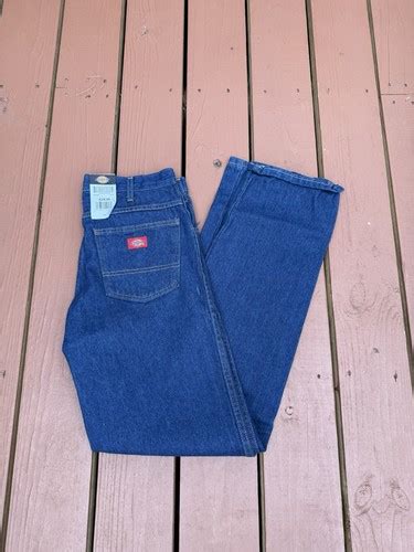 New Dickies Jeans Men's 32x36 Blue Denim Dark Wash Workwear Straight ...