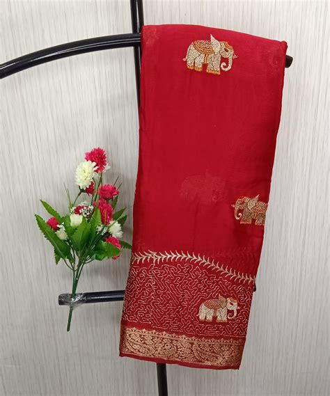Elephant Premium Soft Viscose Saree | SSEP306 – Sree Sai Silks