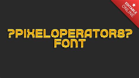 [PixelOperator8] FONT | Metallic Golden | Text Effect Generator