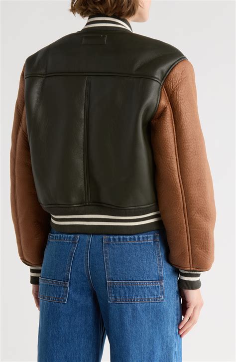 BLANKNYC Faux Shearling Lined Faux Leather Bomber Jacket | Nordstromrack