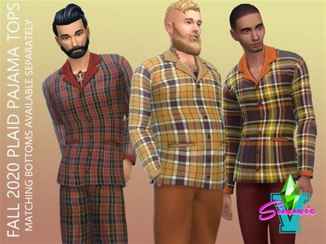 Fall 2020 Pajama Tops by SimmieV at TSR » Sims 4 Updates
