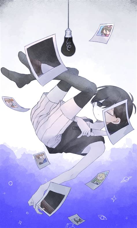 sunny, basil, omori, aubrey, kel, and 1 more (omori) drawn by mimi ...