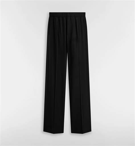 Tailored Track Pants Black Virgin Wool | DIOR