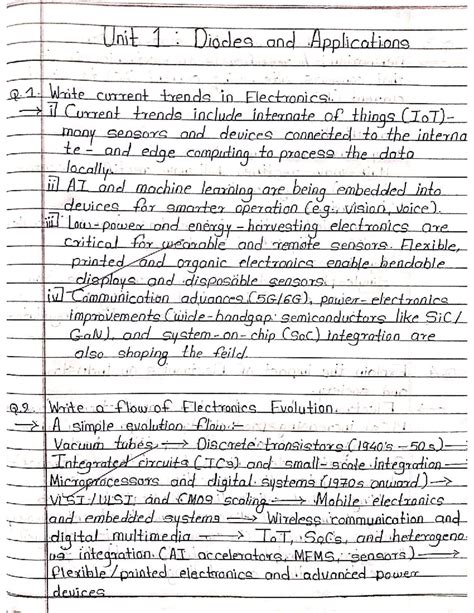 BXE Unit 1: Diodes and Applications - Current Trends & Evolution - Studocu