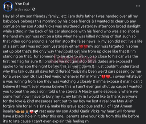 Rising Philly Rapper Ybc Dul, Also Known As 'Mr. Disrespectful', Shot ...