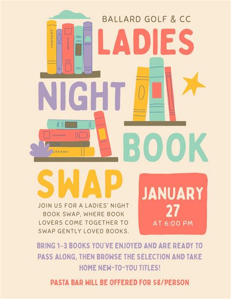 LADIES NIGHT BOOK SWAP, 30608 US Highway 69, Huxley, IA, 27 January ...