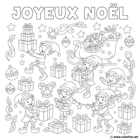 Colouring Pages Of Elves
