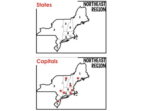 Northeast Region States and Capitals Quiz