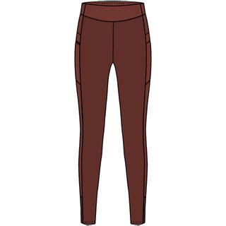 Women’s durable trekking leggings, MT500 - Brown - Decathlon