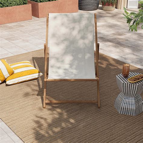 Maui - Tecido de algodão para cadeira de descanso - Crú (estrutura ...