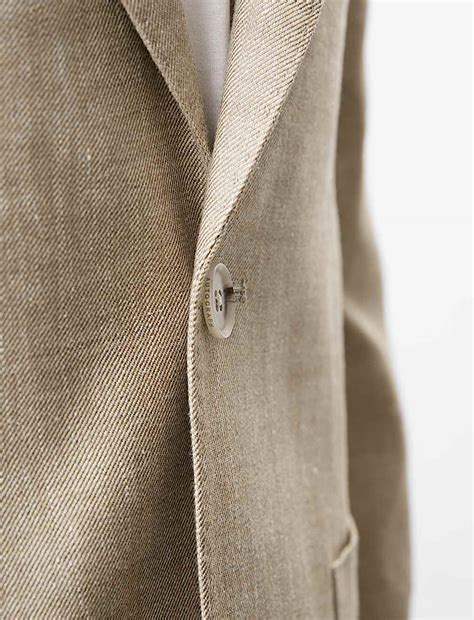 Buy Tailored Fit Italian Linen Blend Twill Blazer at Marks & Spencer