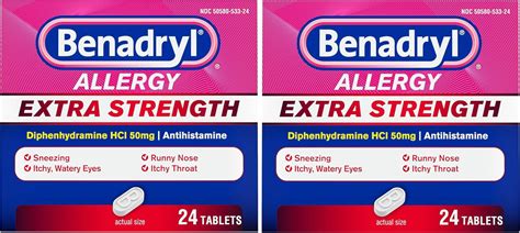 Amazon.com : Benadryl Extra Strength Antihistamine Allergy Relief ... - One For All
