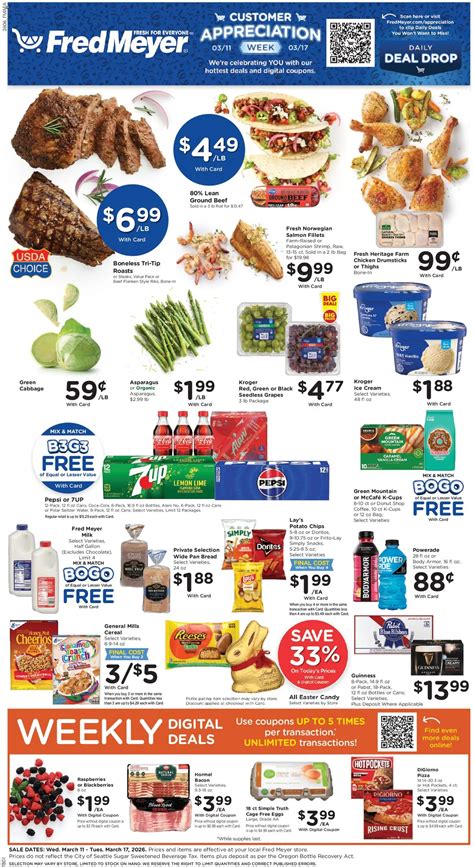Fred Meyer Fred Meyer Weekly Ad from 03/11/2026 >> Flyer