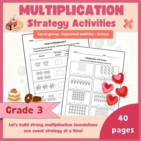 Multiplication Strategies - Equal Groups - Repeated Addition Activities