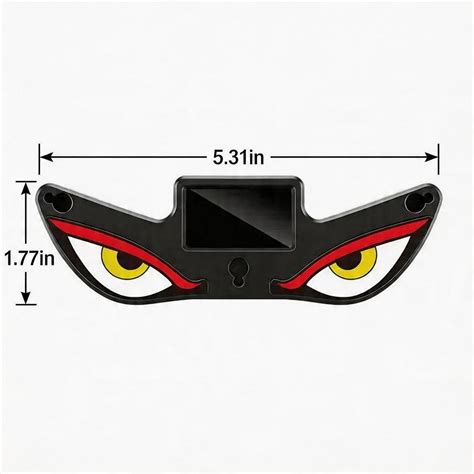Car Rear Window Dynamic LED Display – Vampire Devil Eye Emoji Panel, Auto Decorative Light ...