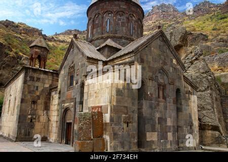 Armenia Geghard Monastery Scenery Stock Photo - Alamy