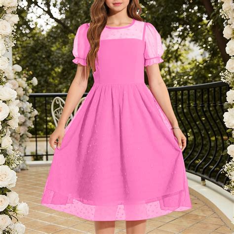 ATOGUTA School Uniform Girls Dress Ruffle Tulle Tutu Dresses Cute ...