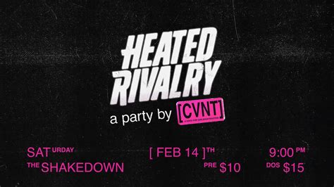 CVNT Presents: Heated Rivalry at The Shakedown, 1212 N State St ...