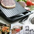 Cevemin Aluminum Meat Thawing Tray with Drip Tray - Fast Defrosting ...
