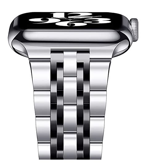 MOROFY Metal 7 Link Bracelet Band For Apple Watch 41mm 40mm 38