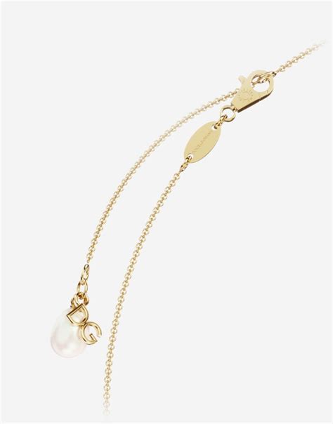 Alphabet chain in 18-karat yellow gold in Gold for Women | Dolce&Gabbana®