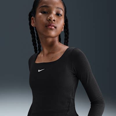 Nike Sportswear Older Kids' (Girls') Long-Sleeve Square-Neck Top. Nike IN