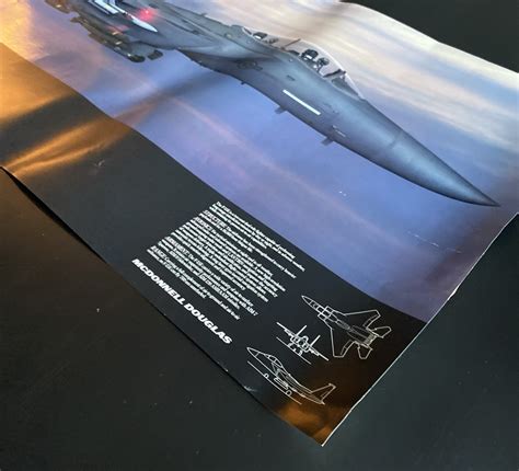 McDonnell Douglas F-15E Strike Eagle Official Poster Collectible 52x22