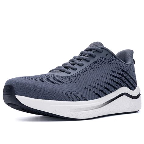 AOV Mens Wide Toe Box Walking Shoes Orthotic Running Sneakers Arch Support Tennis Athletic Shoes ...