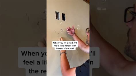 Hey "dad", how do you find a stud in the wall? 😂 #shorts