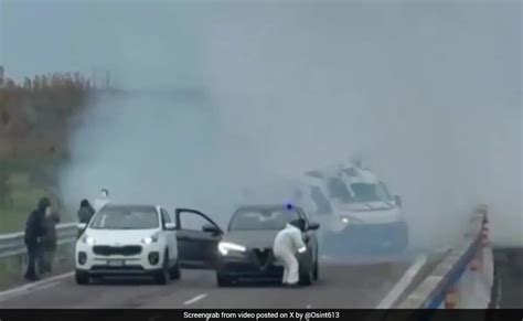 Video: Fake Italian cops blow up cash van