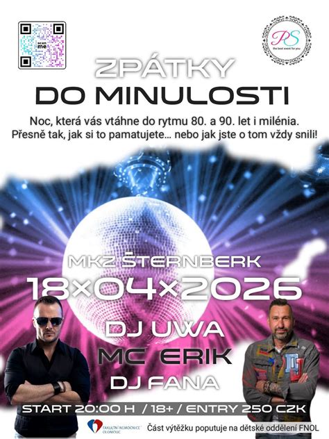 ZPÁTKY DO MINULOSTI 💥 Mega párty 80s & 90s & milénia , MKZ Šternberk ...