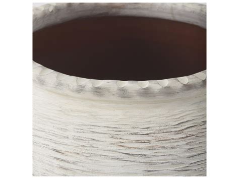 Mercana Misha 25.2L x 25.2W x 22.4H Cream Ceramic Floor Vase | 69800 ...