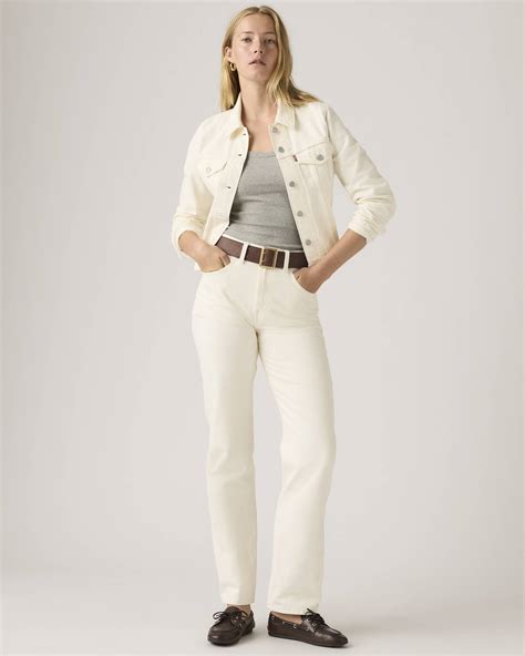 Easy Dad Jeans - White | Levi's® GB