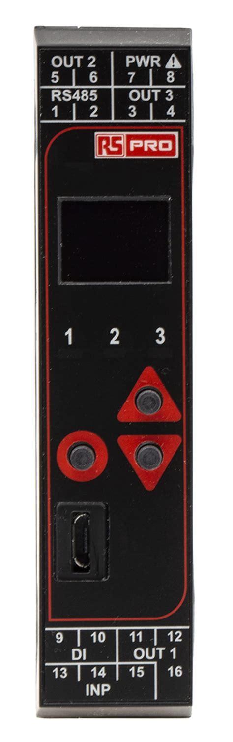 RS PRO | RS PRO MVR DIN Rail PID Temperature Controller 1 Input, 3 ...