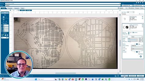 Laser Cut 3D Map Clock