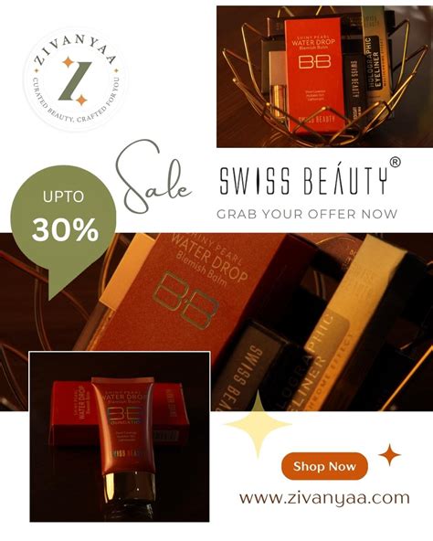 Shop Swiss Beauty on Zivanyaa: Up to 30% OFF on Cruelty-Free, High-Qua