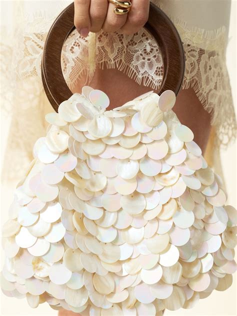 Buy Pearl White Shell Effect Hand Held Bag from Next India