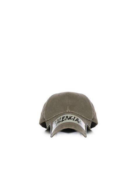 Balenciaga Masking Tape Cap in Grey for Men | Lyst UK