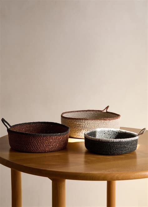 Combined seagrass baskets - Home | MANGO Ireland
