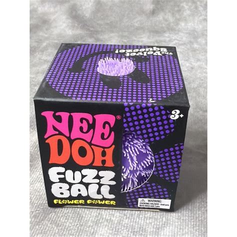 Schylling | Toys | Needoh Fuzz Ball Purple Flower Power Nee Doh Squish ...