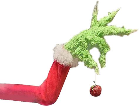 Grinch Christmas Tree Decoration Ornament, Hand Stuck in Tree Arm
